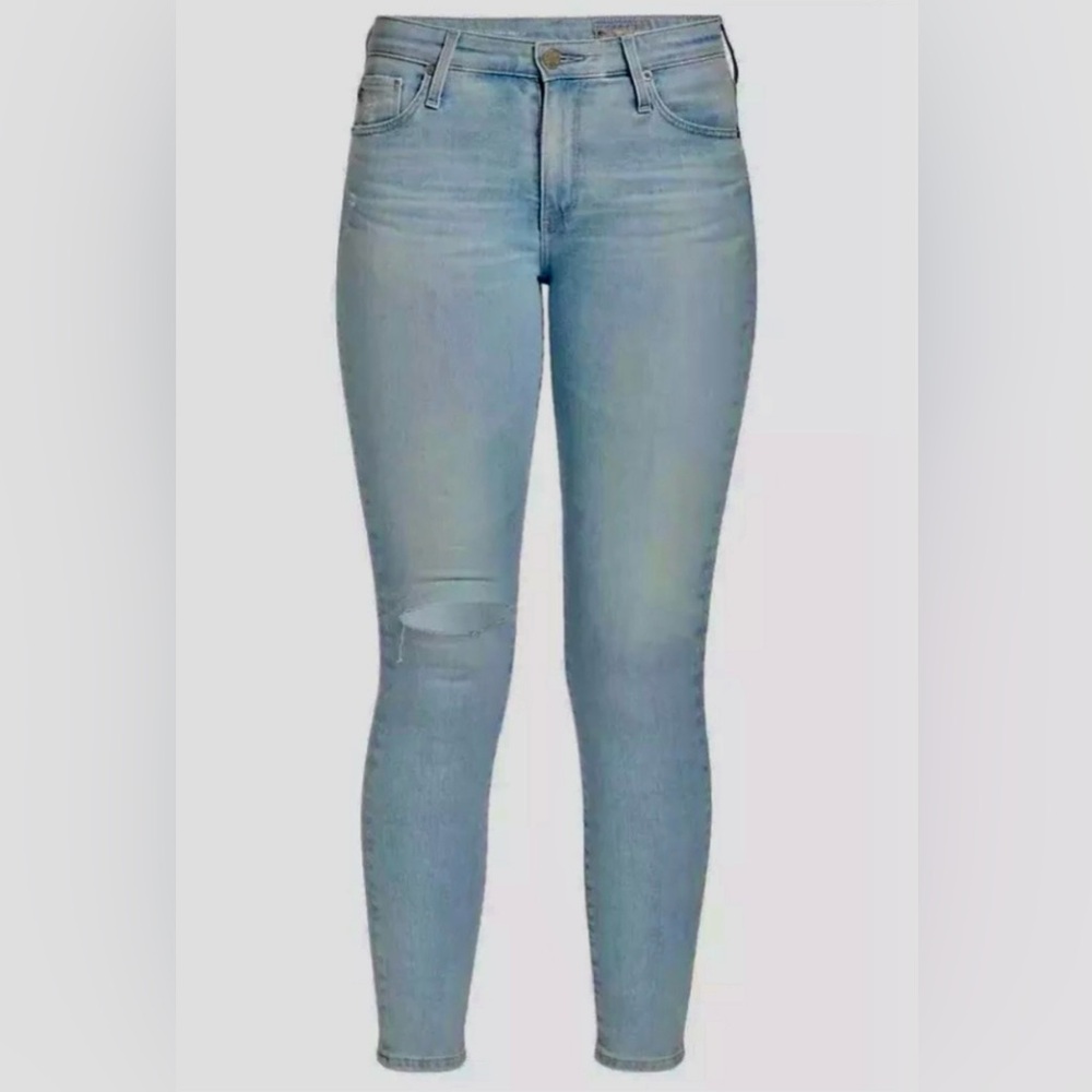 AG-Farrah Ripped High Waist Ankle Skinny Jeans-Size: 32-Color: 27YCXT-NEW!!